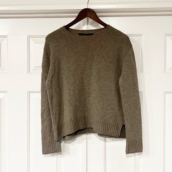 Jenni Kayne | Everyday Taupe Wool Blend Sweater - Picture 2 of 5